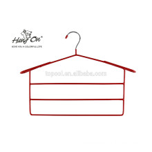 Metal clothes hanger with PVC